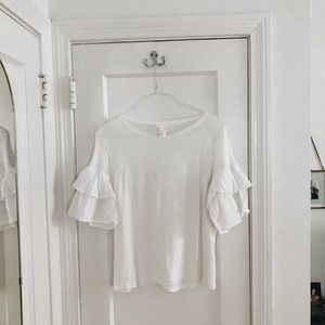 H&M Ruffle Sleeve Blouse